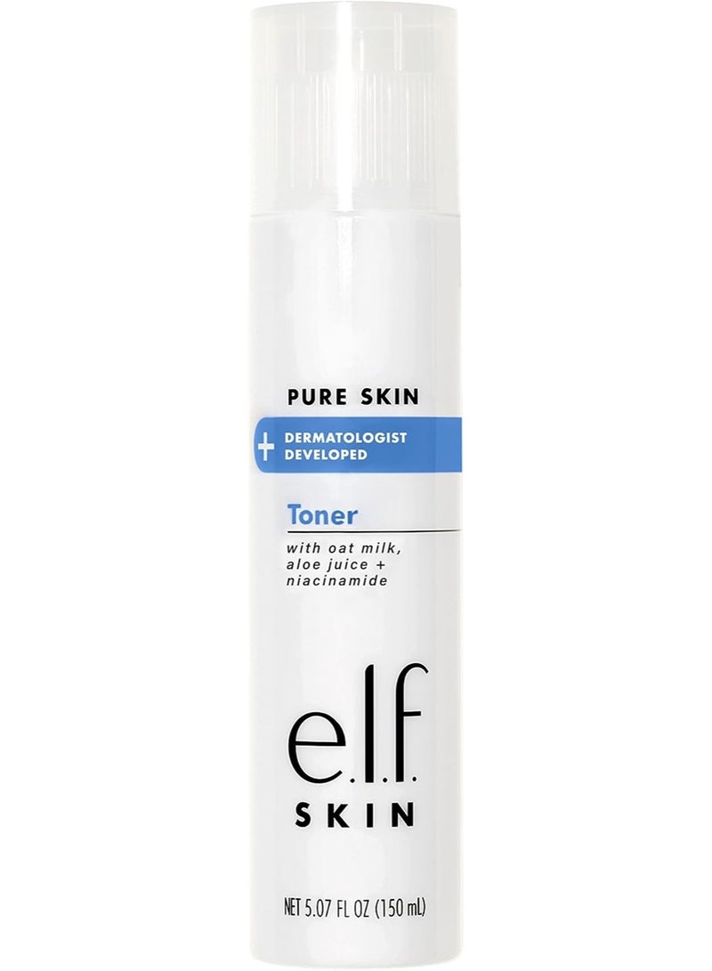 elf SKIN Pure Skin Toner, Gentle, Soothing & Exfoliating Daily Toner - Image 1