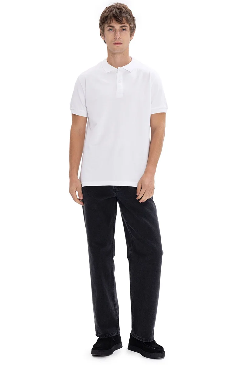 GIESTO Men's Solid Polo T-Shirt