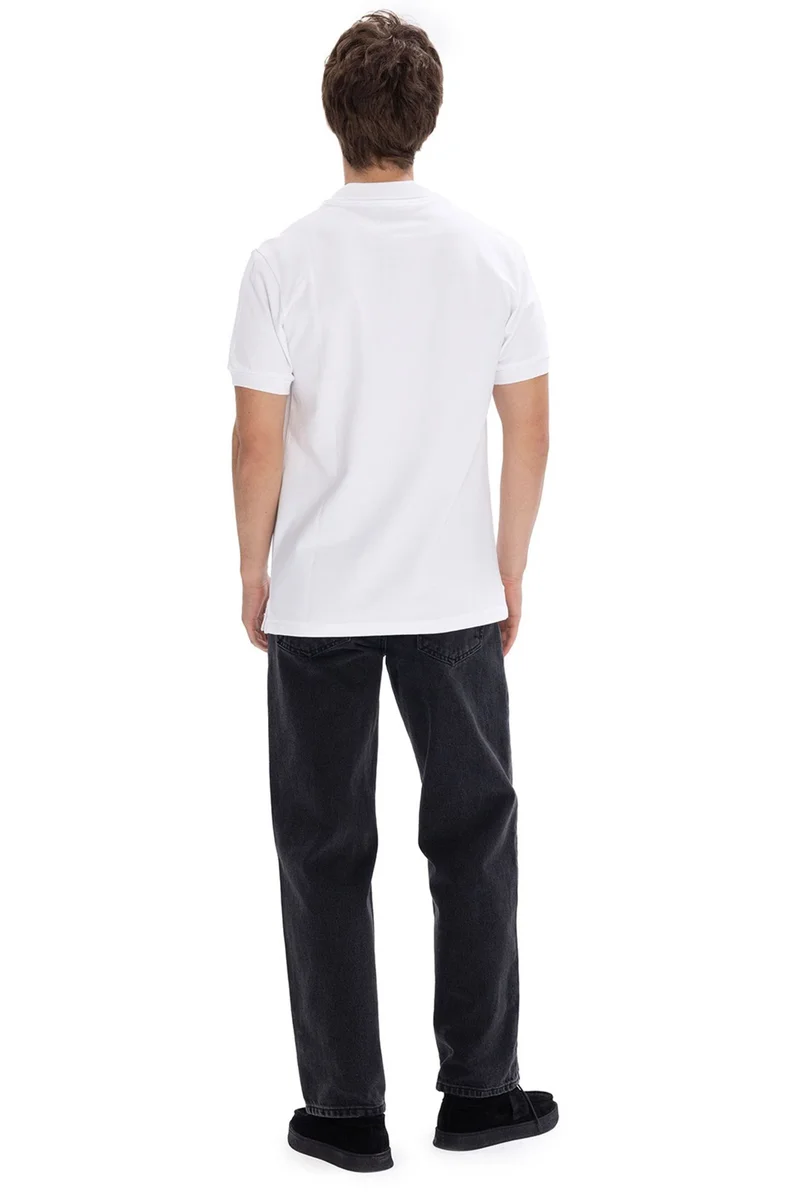 Giesto White GIESTO Men's Solid Polo T-Shirt for Men | Best Price UAE