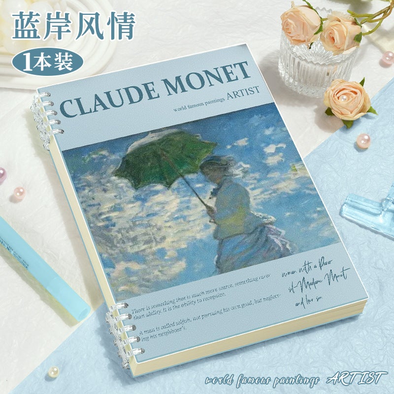New Famous Painting Loose-Leaf B5 Detachable Notebook With Good Looks And Does Not Hurt The Hand Coil Notebook Student Notepad - Image 1