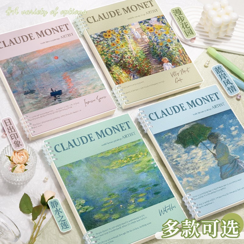 New Famous Painting Loose-Leaf B5 Detachable Notebook With Good Looks And Does Not Hurt The Hand Coil Notebook Student Notepad - Image 3