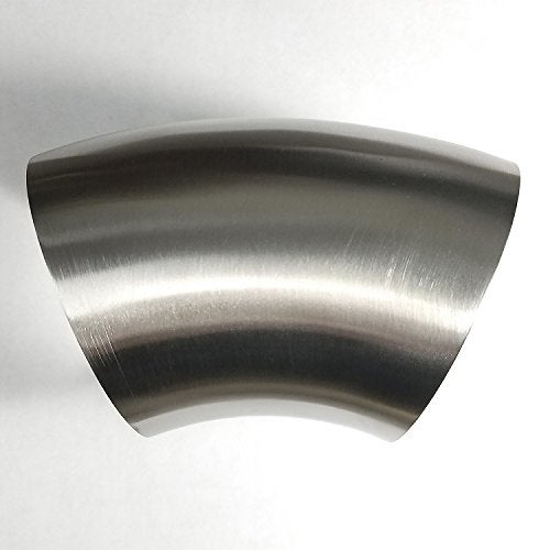 Stainless Bros Stainless 2" 45° Mandrel Bend Elbow - 1.5D/3" CLR Loose Radius - 16GA/.065" Wall - No Leg - SS304 - Image 5