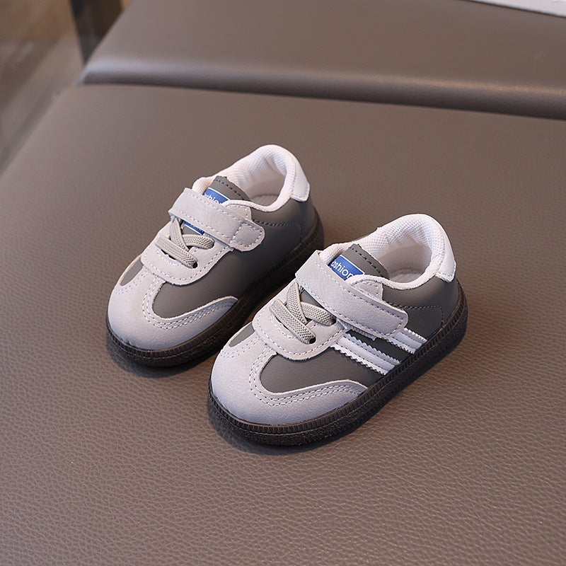 Spring Autumn Kids Multi-Color Trainers Gray 