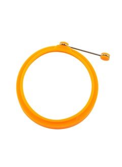 Generic Silicone Round Love Shape Fried Egg Ring Stainless Steel Portable Fried Egg Maker Hamburger Meat Mold Silicone Ring Fried Egg Mold-Specifications:Red (heart-shaped)  - Image 2