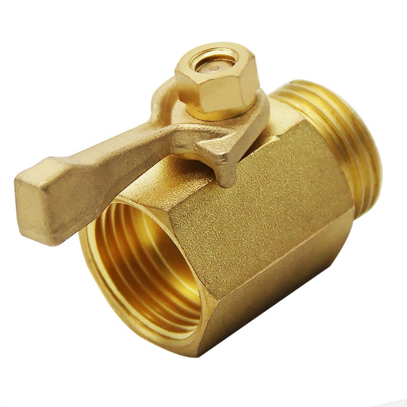Lifynste Heavy Duty Brass Garden Hose Shut Off Valve, 3/4 Inch, 2 Sets - Image 4