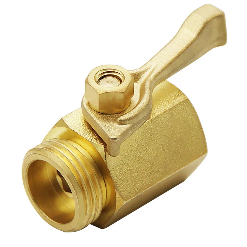 Lifynste Heavy Duty Brass Garden Hose Shut Off Valve, 3/4 Inch, 2 Sets - Image 5