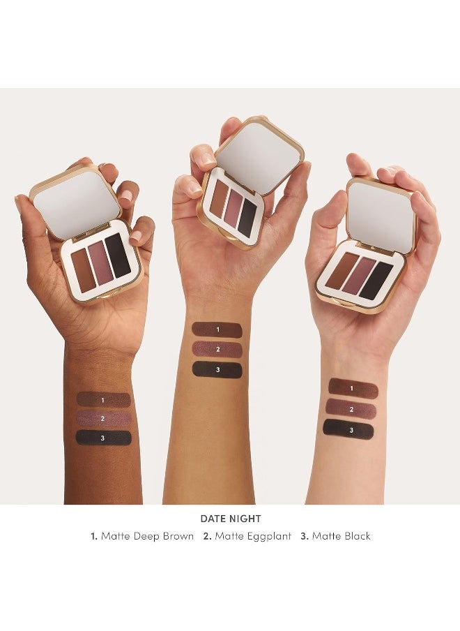 Jane Iredale Purepressed Eye Shadow Triple, Date Night, 0.06 Oz., Powder  - Image 4