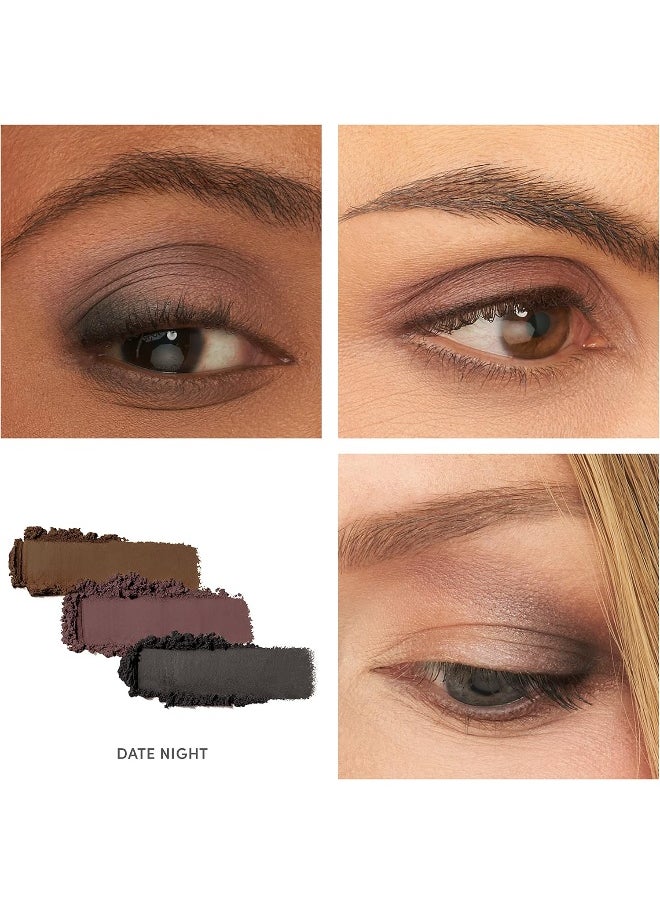 Jane Iredale Purepressed Eye Shadow Triple, Date Night, 0.06 Oz., Powder  - Image 3