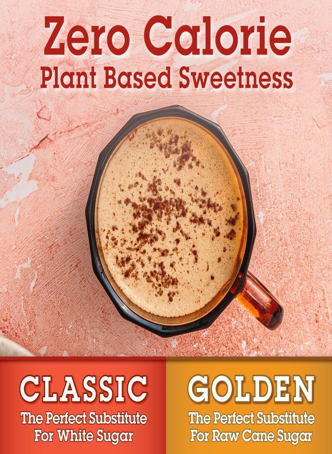 In the Raw Monk Fruit Sweetener Bundle, Classic + Golden Granules in 16 Oz Resealable Bags, Non-GMO, Kosher, Vegan & Keto Certified - Image 2