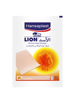Lion Arnica Heat Plaster With Arnica Flower Extract For The Relief Of Aches And Pains Local Treatment For Joint And Muscle Pain 1 Skin Patch 12X18Cm