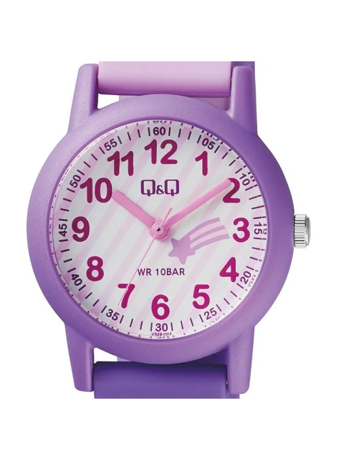 Q&Q Kids Unisex Analog Quartz Watch VS49J004Y, Purple - Image 1