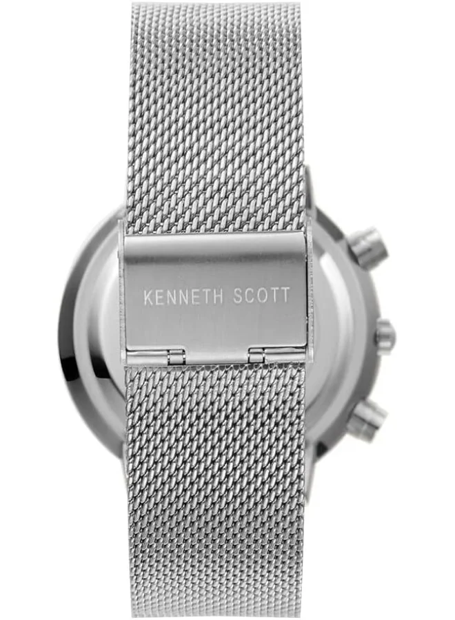 KENNETH SCOTT Kenneth Scott Men's Black Dial Multi Function Watch - K22133-SMSB