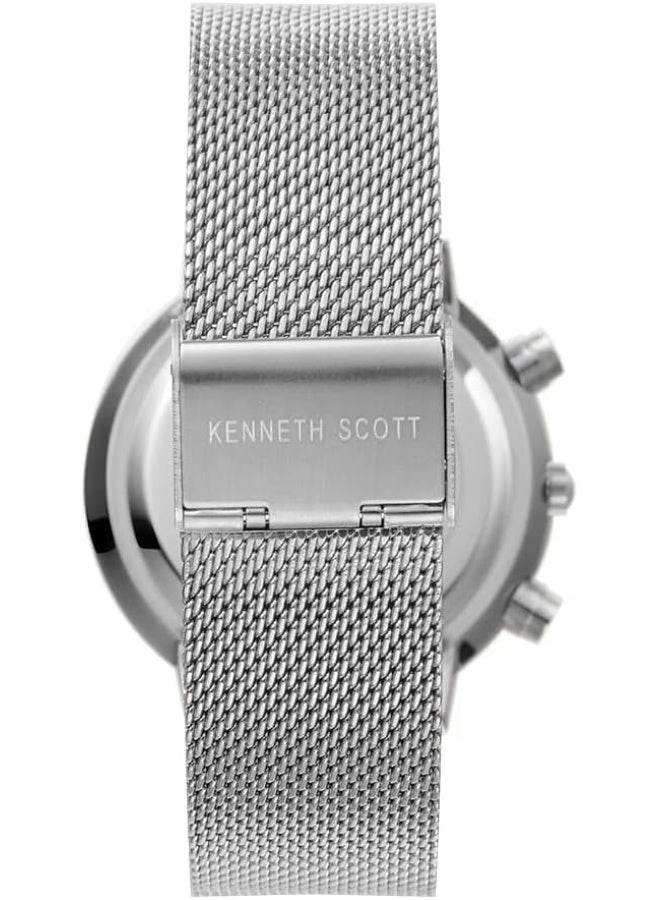 كينيث سكوت ساعة رجالية كينيث سكوت بقرص أسود متعددة الوظائف - Image 3