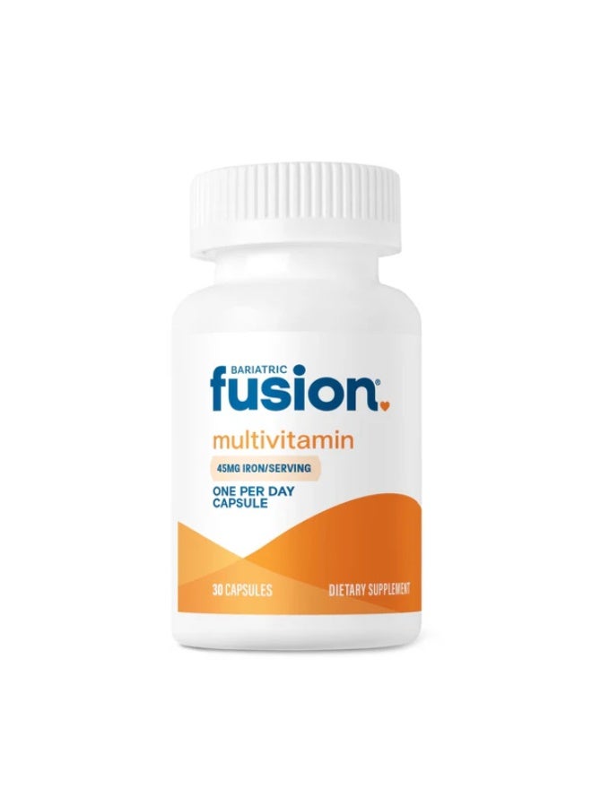 Bariatric Fusion One Per Day Bariatric Multivitamin with Iron – 45mg Iron – Post-Bariatric Surgery Formula – 30 Capsules - Image 1
