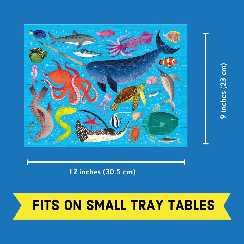 Mudpuppy Ocean Life â€“ 36 Piece Puzzle to Go Featuring Colorful Sea Creatures Perfect Travel Activity for Children Ages 3 and Up - Image 3