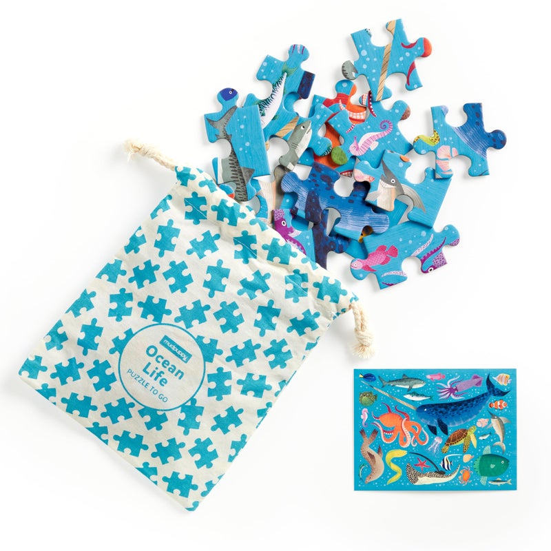 Mudpuppy Ocean Life â€“ 36 Piece Puzzle to Go Featuring Colorful Sea Creatures Perfect Travel Activity for Children Ages 3 and Up - Image 4