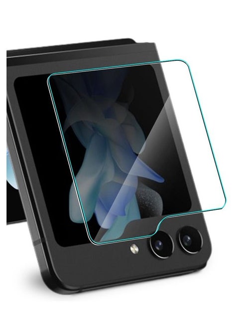 Screen Protector for Samsung Galaxy Z Flip 5 Front Tempered Glass Full Coverage Screen Guard 9H Hardness Anti Fingerprint Scratch Resistance for Samsung Galaxy Z Flip 5