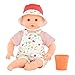 Corolle Bebe Bath Calypso Garden Delights Baby Doll Includes Play Cup Soft Body with Sleeping Eyes and Vanilla Fragrance Removable Clothes for Children Ages 18 Months and Up - Image 4