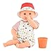 Corolle Bebe Bath Calypso Garden Delights Baby Doll Includes Play Cup Soft Body with Sleeping Eyes and Vanilla Fragrance Removable Clothes for Children Ages 18 Months and Up - Image 2