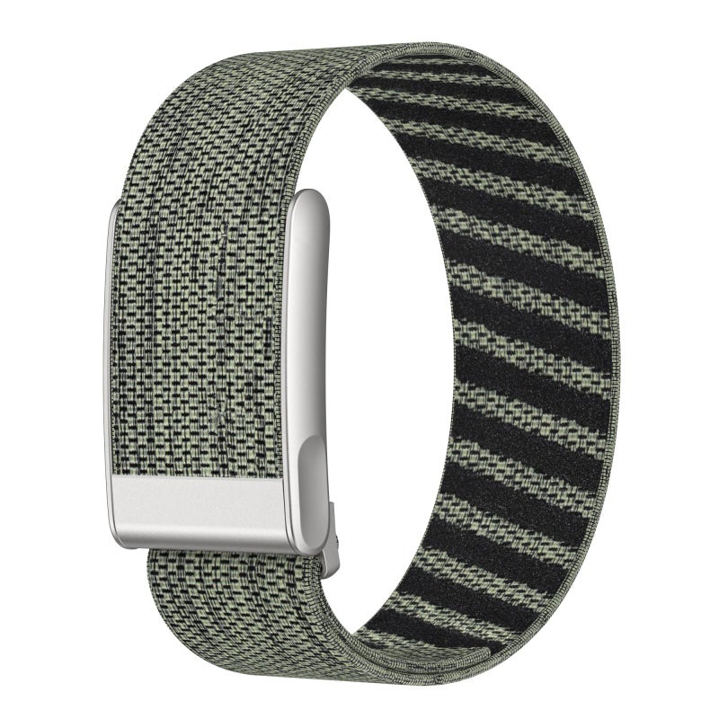 erorex For Whoop 5.0 Electrocardiogram Elastic Force Decorative Design Nylon Watch Band(Gray Green) - Image 3
