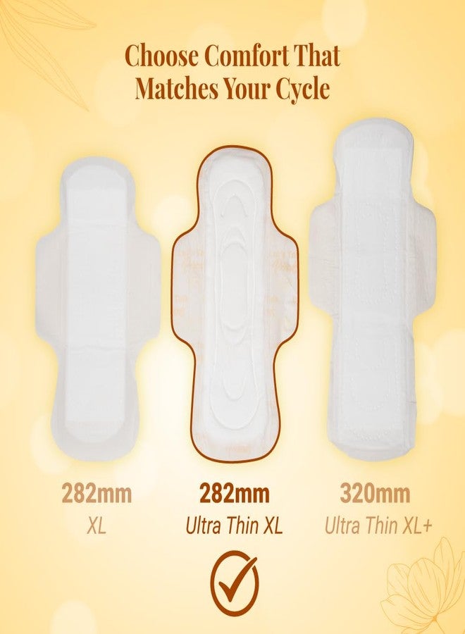 Niine Dry Comfort Ultra Thin XL Sanitary Pads for Women | 40 Pads, Pack of 1 | 282mm Long | Fast Absorption | Prevents Wetness & Leakage | Enjoy Leak-Free Periods | With Fluid Lock Technology | Disposable Bag Inside - Image 4