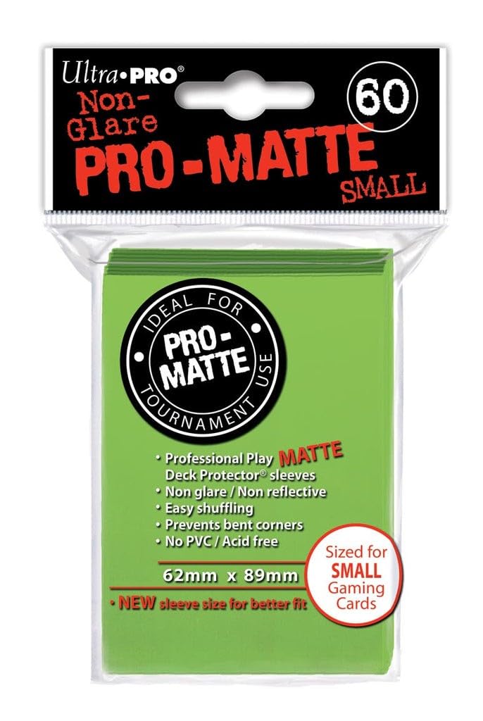 Ultra Pro Sleeves Pro-Matte D10 Card Game (Small, Lime Green) - Image 1