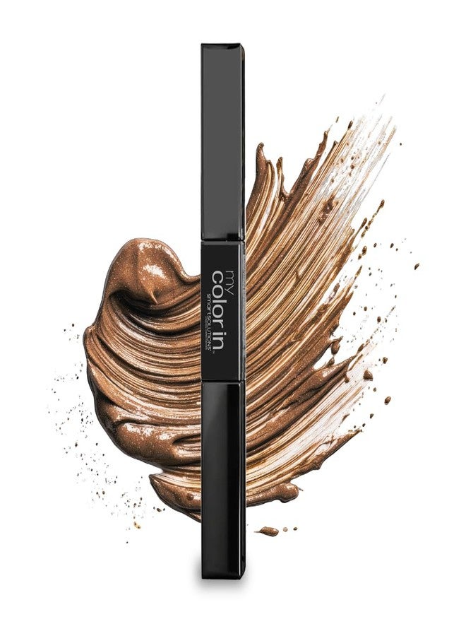 SMART SOLUTIONS Instant Hair Color Touch Up, Dual-Ended Liquid Applicator, .24 Fl Oz | Instant Gray Root Coverage | Quick-Drying| Precise Application for On-the-Go Touch Ups (Medium Brown) - Image 1