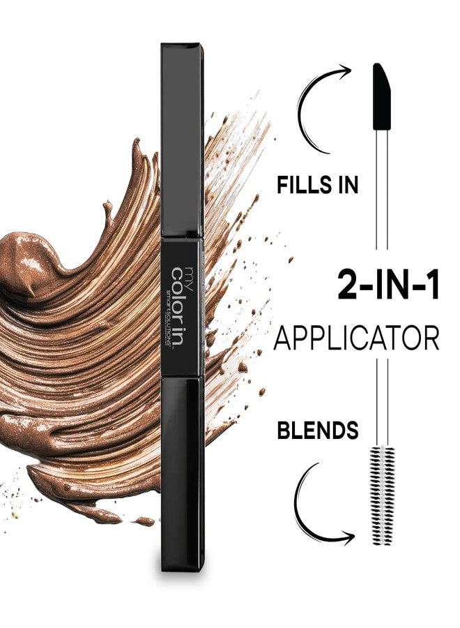 SMART SOLUTIONS Instant Hair Color Touch Up, Dual-Ended Liquid Applicator, .24 Fl Oz | Instant Gray Root Coverage | Quick-Drying| Precise Application for On-the-Go Touch Ups (Medium Brown) - Image 3