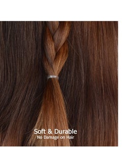 HOYOLS HOYOLS Clear Elastic Hair Rubber Bands, 1500pcs Mini Small Clear Ponytail Elastics Holders for Blond Kids Girls Hair No Crease Damage No Hurt 1 Inch TPU  - Image 4