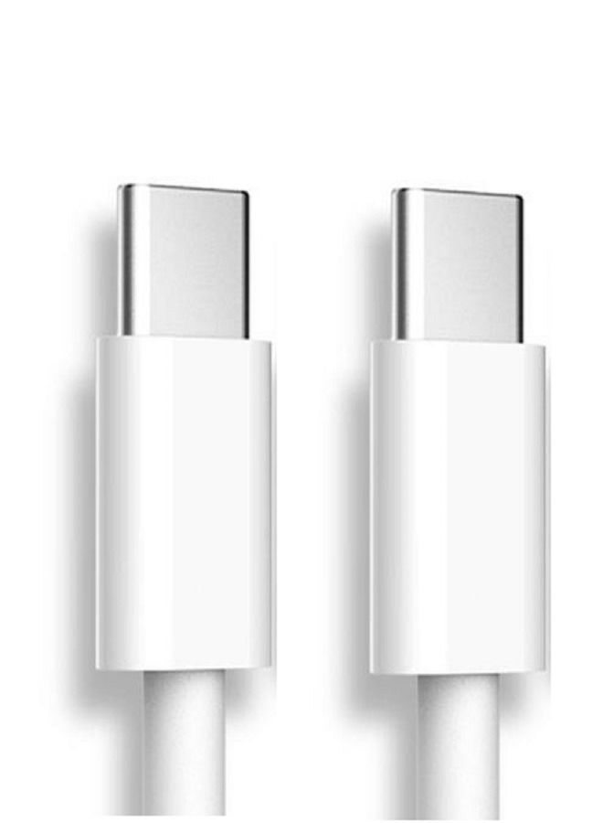 35W USB C PD Fast Charger with USB-C C-C Cable Dual Port Type-C QC3.0 Wall Adapter UK Plug for Samsung Pixel Huawei OnePlus Xiaomi and More (C-C Cable, White) - Image 3