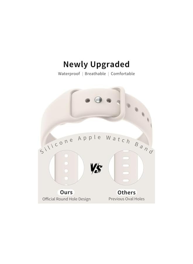 6 Pack Sport Band Compatible with Apple Watch Bands for Women Men - Image 2