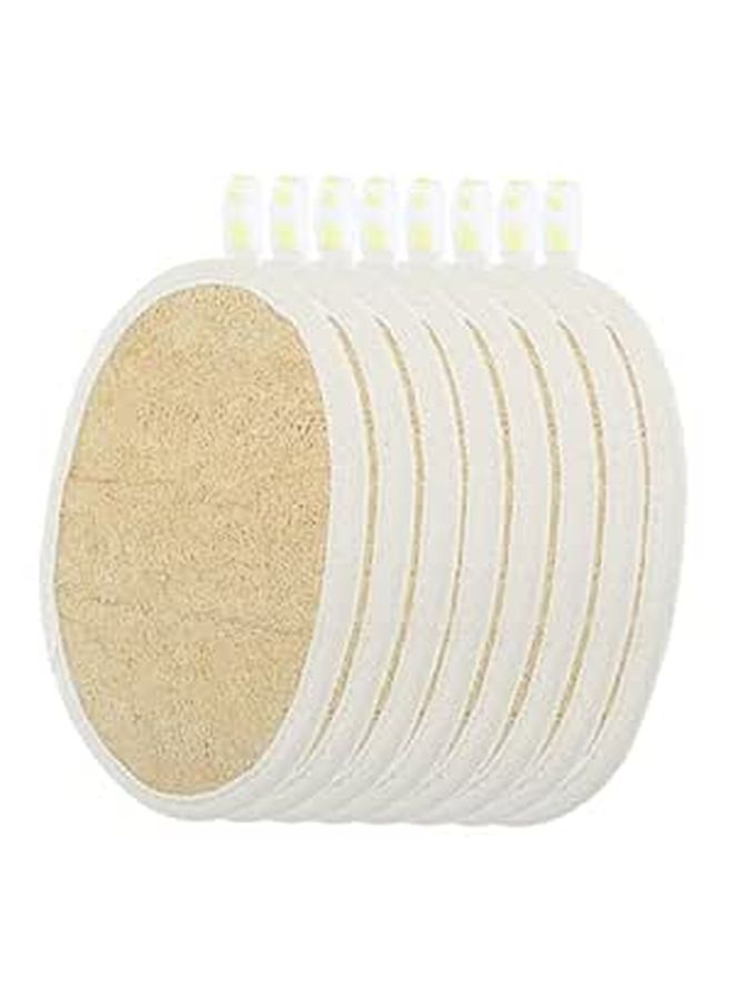 8pcs Natural Loofah Sponge Soft Absorbent Kitchen Dish Scrubber Cleaning Cloth - Image 1