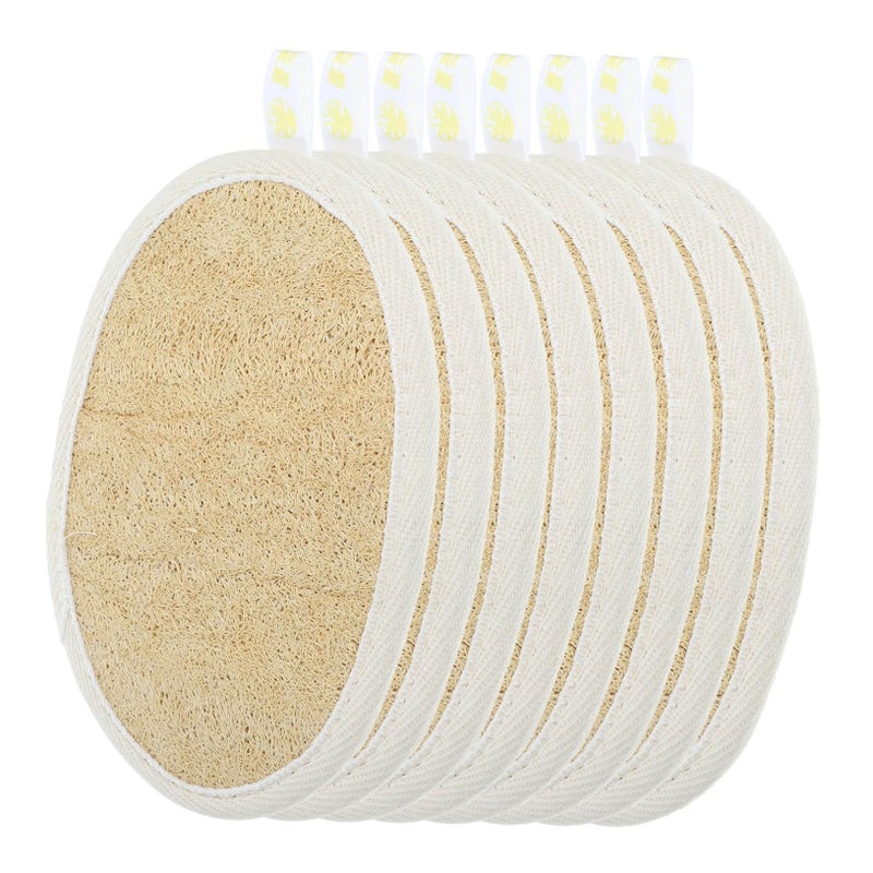 8pcs Natural Loofah Sponge Soft Absorbent Kitchen Dish Scrubber Cleaning Cloth - Image 2