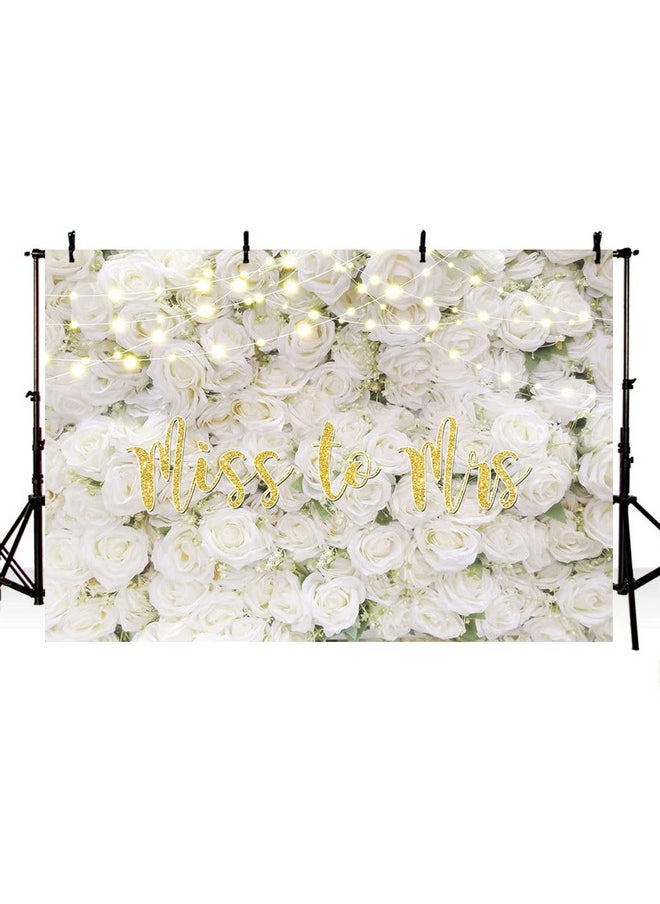 8X6Ft Miss To Mrs Backdrop For Bridal Shower White Floral Wall Decoration Wedding Bride To Be Engagement Photography Background Photo Booth Prop - pzsku/ZDF04DC74C5C1548A2435Z/45/_/1693985204/4d4d6b6e-b74e-479b-b6bd-18dad892d83b