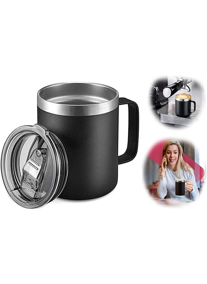 Stainless Steel Insulated Coffee Mug With Handle Double Wall Vacuum Travel Mug Tumbler Cup With Sliding Lid For Hot And Cold Drinks Tea (Black) - pzsku/ZDF04E2AA946ACD0B56A3Z/45/_/1695799221/4ad70eb6-726c-4793-9728-a9fea0173336