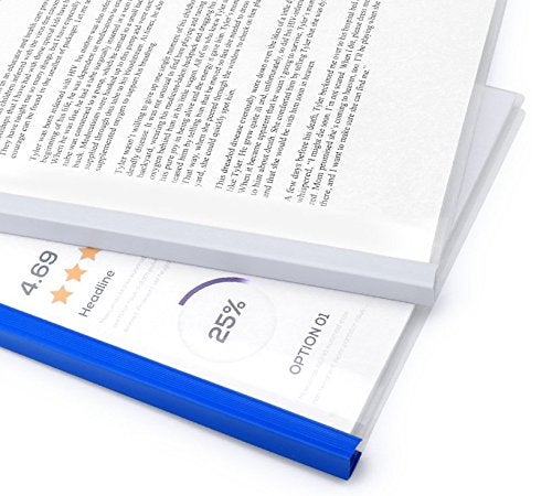 AKAHA Plastic File Folder 10mm Sliding Bar Report Covers, 40 Sheet Capacity, Transparent Resume Presentation File Folders Organizer Binder for A4 Size Paper, 10 Pcs - Image 5