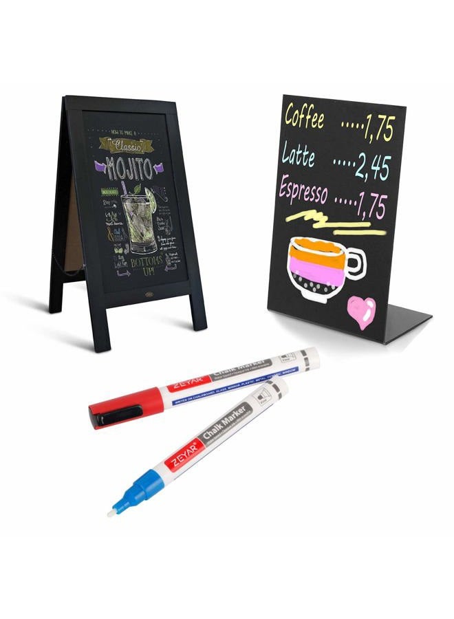 ZEYAR Liquid Chalk Marker-Wet Erase Marker, 24 Colors, 1.2mm Fine Tip for Detailed Drawing, Writes on Nonporous Chalkboards, Bistro Boards, Windows, Plastic and more (24 Colors) - Image 5