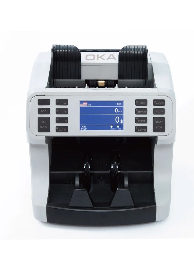 OKA Bill Counting for sorting and counting various currencies and detecting counterfeiting ( Egypt – Dollar – EURO ) / Model OKA- MIX 880 