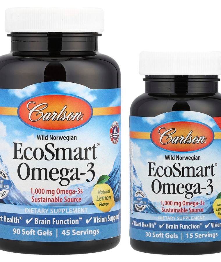 Wild Norwegian EcoSmart® Omega-3 Natural Lemon 120 Soft Gels