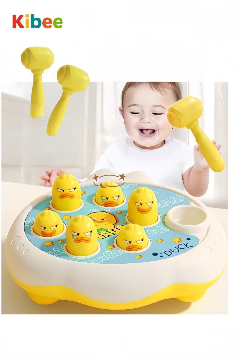 Kibee Whack A Mole Game, Baby Interactive Hammer Toys with 2 Hammers - Image 1