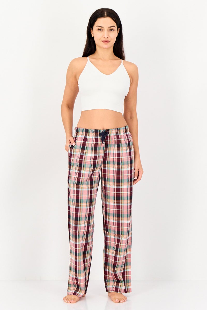 English Laundry Women Plaid Drawstring Pajamas, Multicolor - Image 2