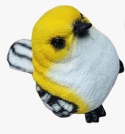 The Decorshed Polyresin Yellow Birds For Bonsai Tray Decoration, Small Bird Figure, Kids Room Decoration, Birds Ideal For Home Decor, Garden Decor, 10 cm , 15 cm - Image 3