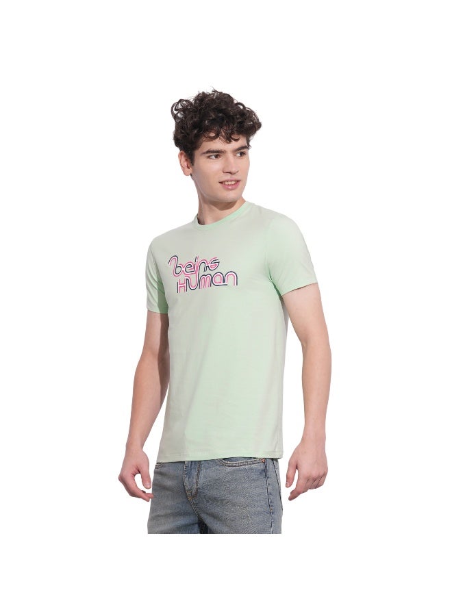 Being Human Mens Mint Round Neck Short Sleeve T-Shirt - Image 2