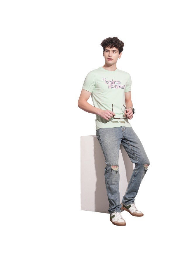 Being Human Mens Mint Round Neck Short Sleeve T-Shirt - Image 4