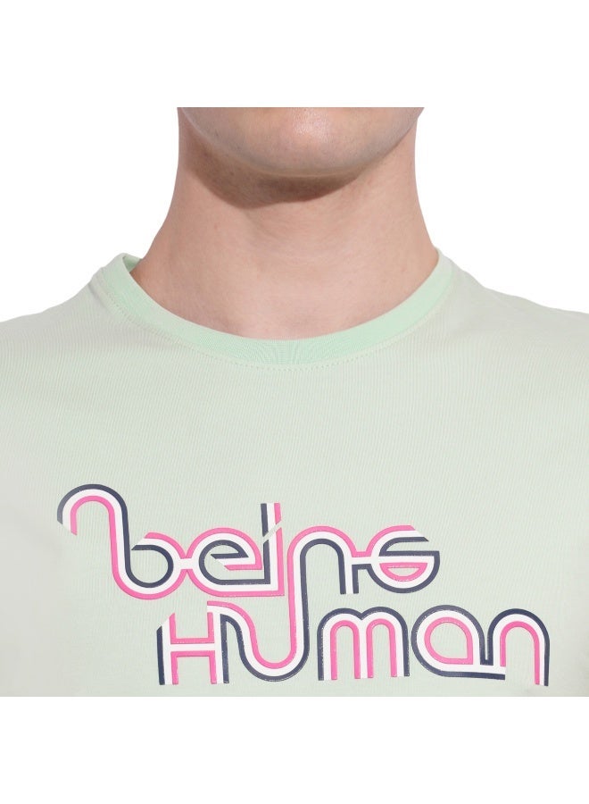 Being Human Mens Mint Round Neck Short Sleeve T-Shirt - Image 5