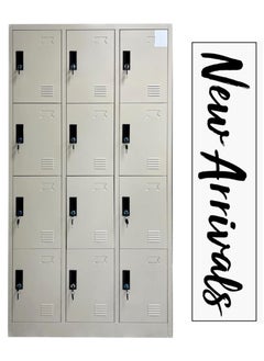 Living High Quality 12 Doors Metal Wardrobe Storage Cabinet  - Image 3