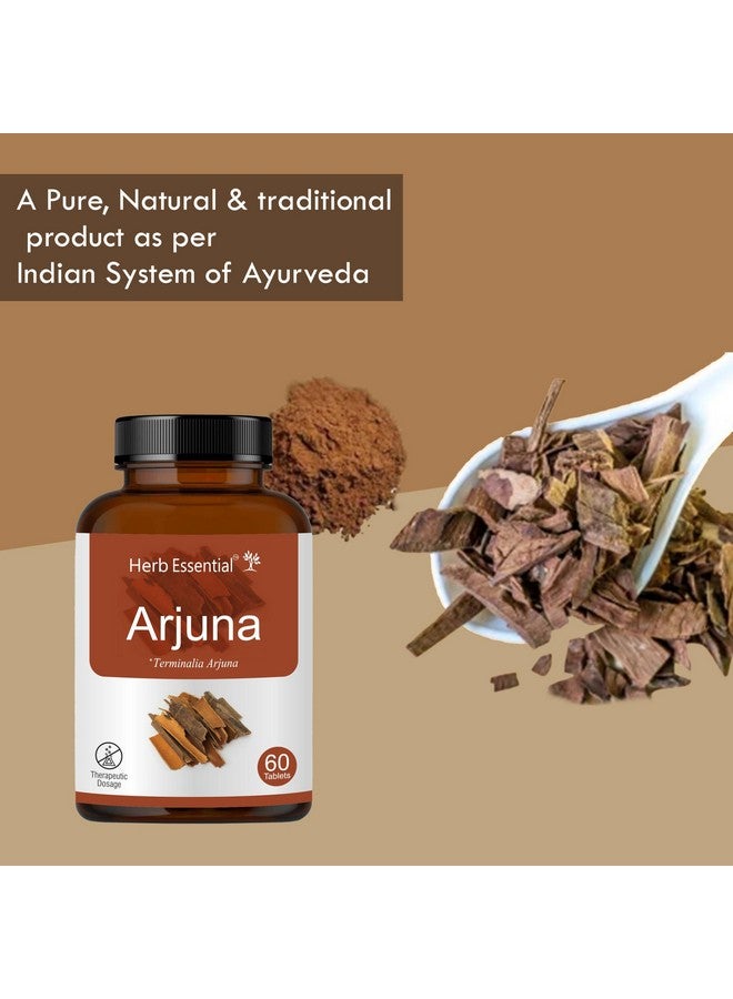 Herb Essential أقراص هيرب الأساسية أرجونا - 500 ملغ، 60 قرص | تيرميناليا أرجونا | يدعم صحة القلب، يدير مستويات الكوليسترول ويعزز صحة القلب والأوعية الدموية - Image 5