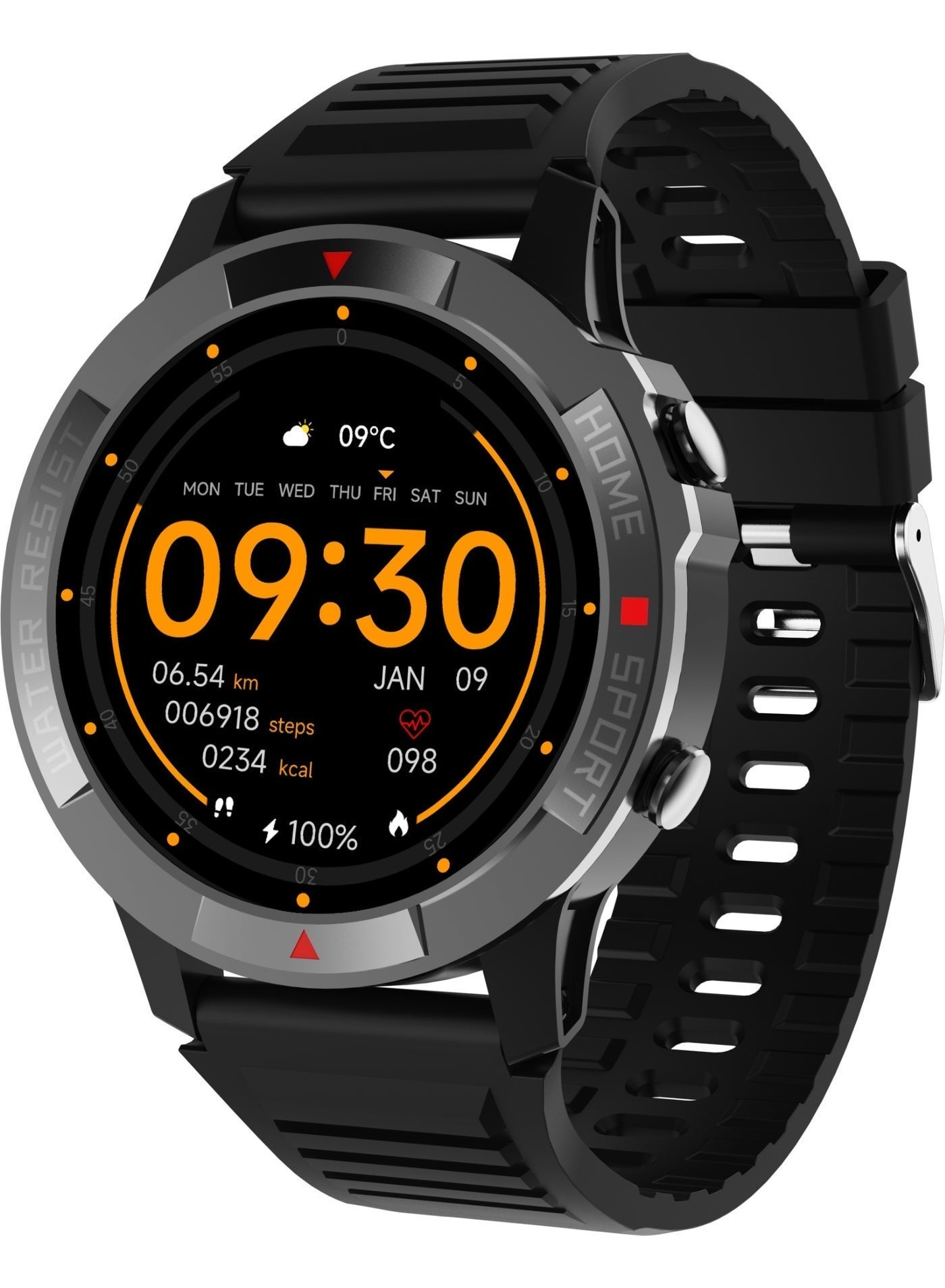MYX PRO Scout - Rugged IP68, 1.46" Touch Screen, AI Voice Control, Bluetooth Calling, 300mAh Battery, Health & Fitness Tracker (2 Straps Included)