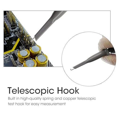 Serplex® P6100 Oscilloscope Clip-On Probe Oscilloscope Kit 100 MHz 600V DC High Sensitivity Oscilloscope Clip-On Probe w/Accessory Kit 1X 10X, DSO-TC2/DSO-TC3 Compatible (2 Pack) - Image 5