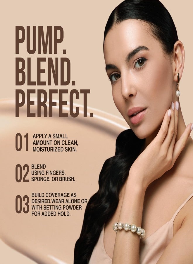 Colors Queen 7 in 1 Total Repair Liquid Foundation | Full Coverage, Oil Free Foundation Comes with Primer, Concealer, Moisturizer, CC Cream for Smooth and Radiant Skin | For Face Makeup (02 - Beige, 50g) - Image 4